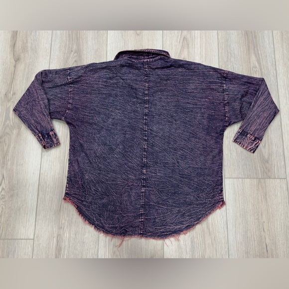 Electric & Rose Elliot Dresshirt Acid Denim. 100% cotton. 💜💟 - Picture 11 of 13